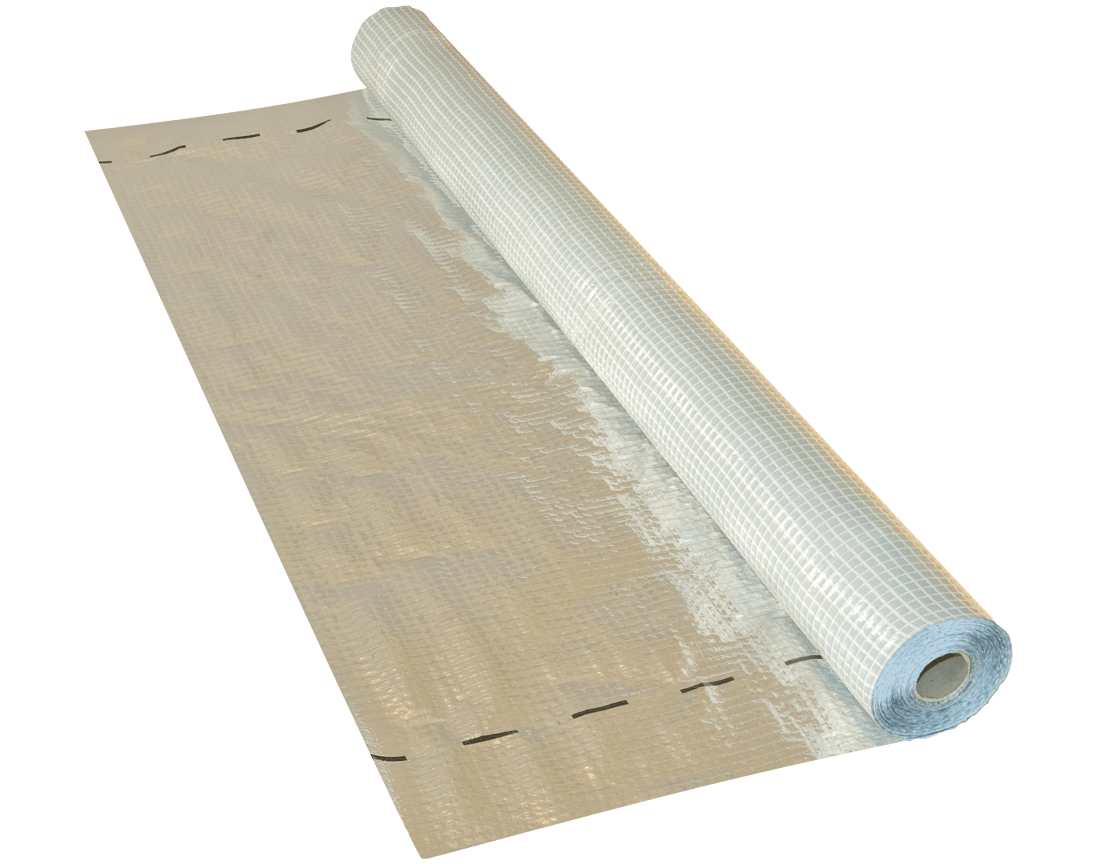 Пароізоляційна фольгована тепловідбивна плівка MASTERFOL SOFT ALU E армована сіткою 90г/м2 (75м2)